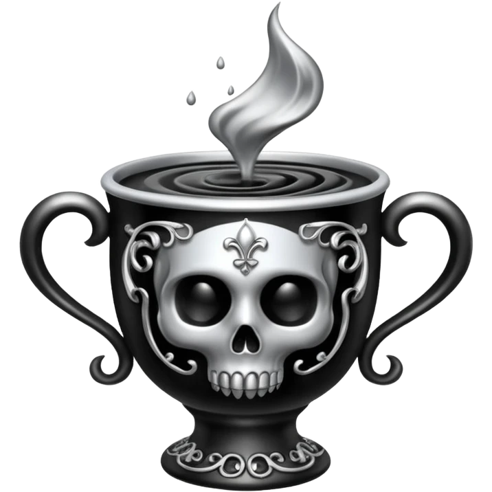 gothic poison cup shampoo emoji