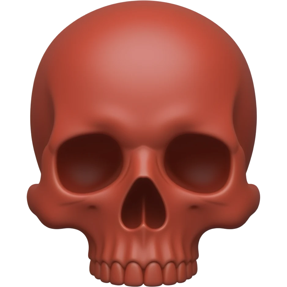 Red skull emoji