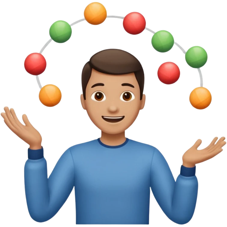 person juggling without the balls emoji