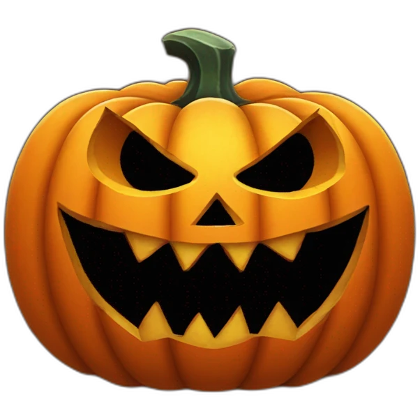 evil halloween pumpkin emoji