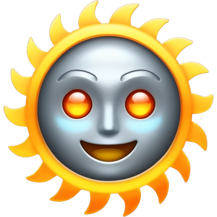 M with a C behind it and special effects emoji