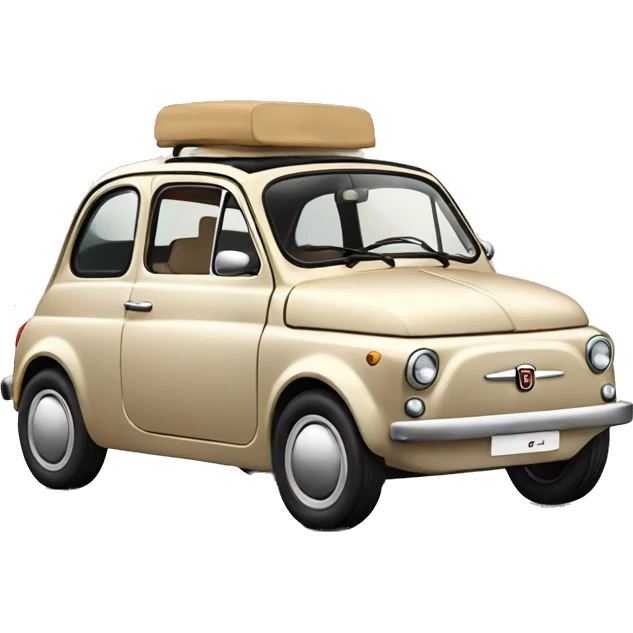 beige fiat 500 emoji