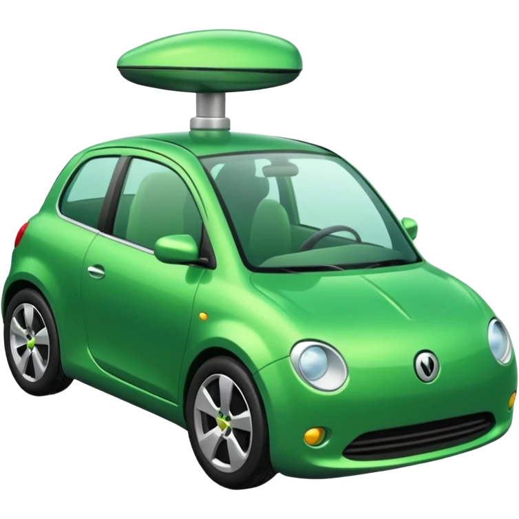 auto verde nuevo emoji