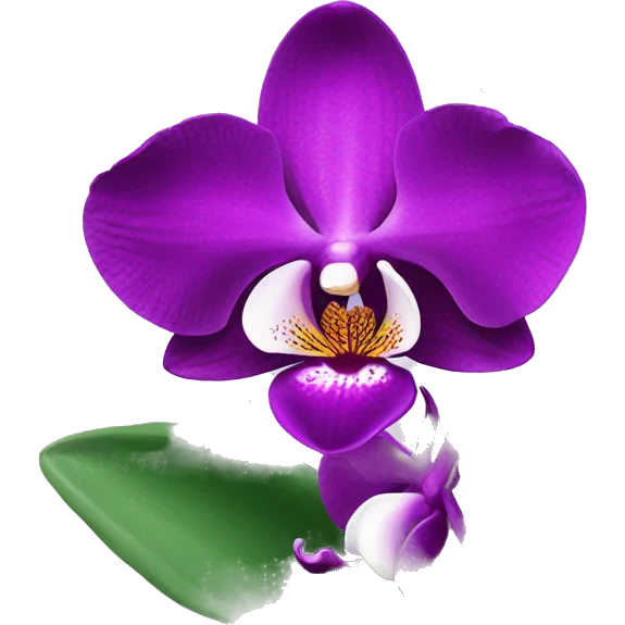 purple orchid ￼ emoji