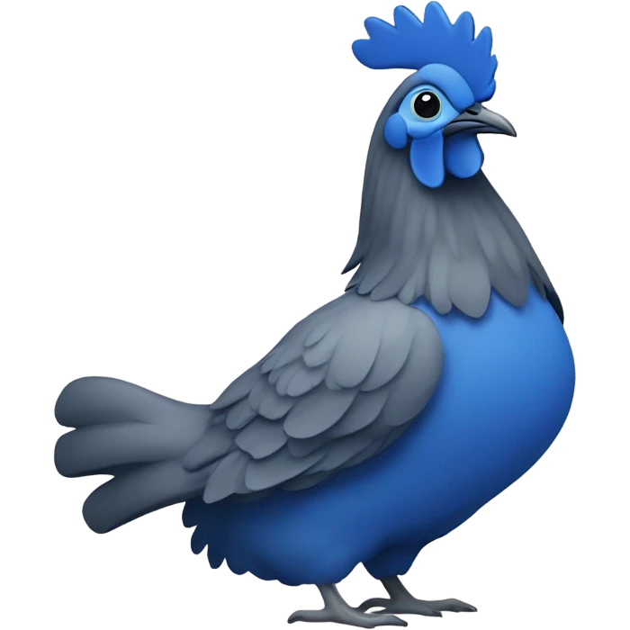 blue hen emoji