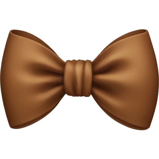 Brown bow emoji
