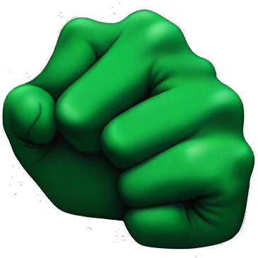 The green fist


 emoji