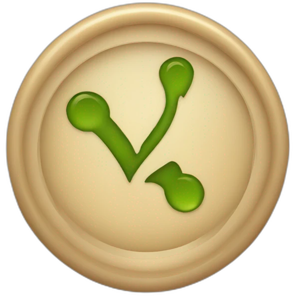 approved checkmark symbol wax emoji