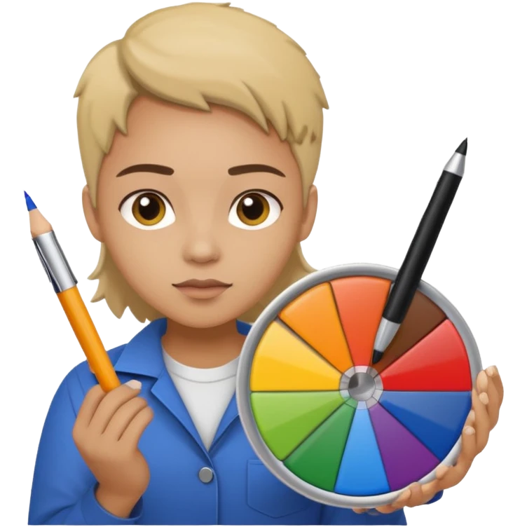 graphic designer , color wheel, emoji
