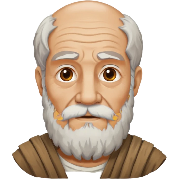 old man ancient greek with grey beard emoji