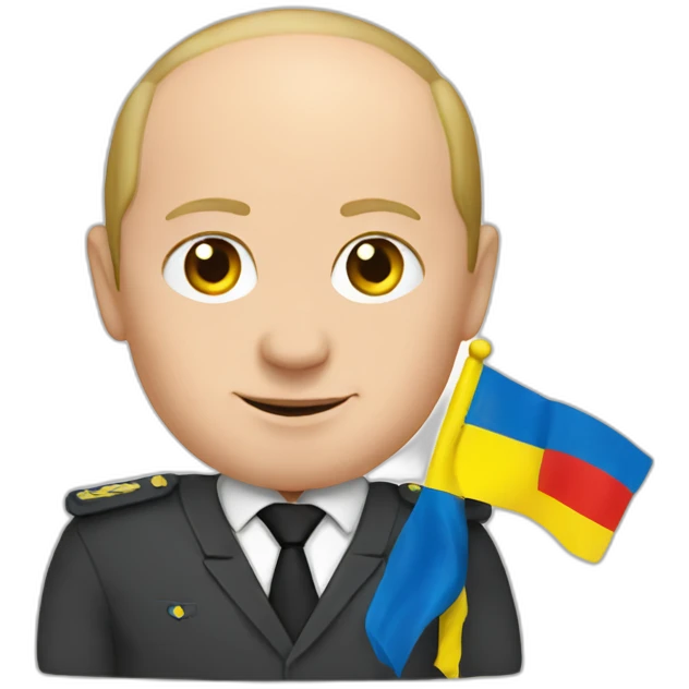 putin-with-ukraine-flag emoji