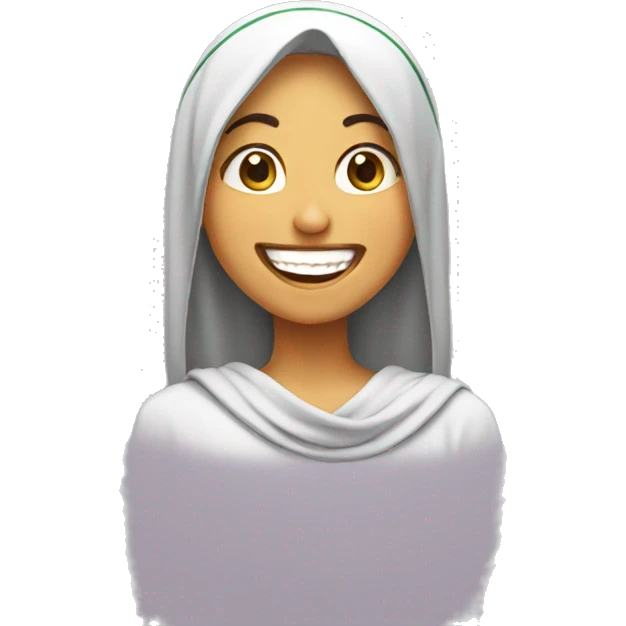 Saudi girl laughing  emoji