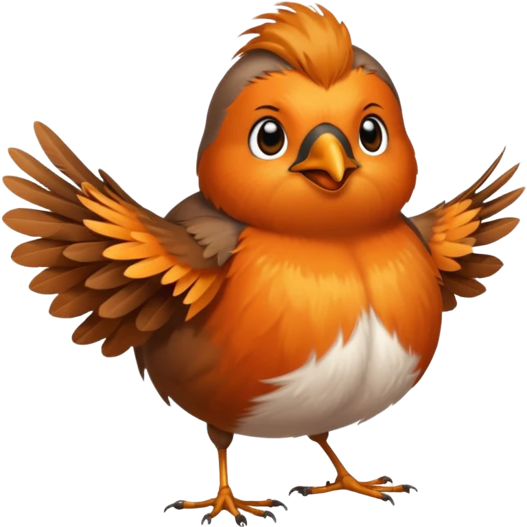 un rouge gorge danse emoji