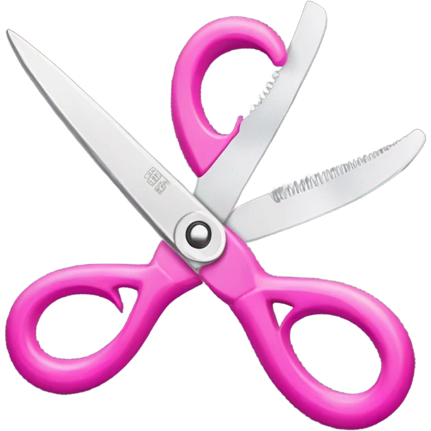 Pink scissors  emoji