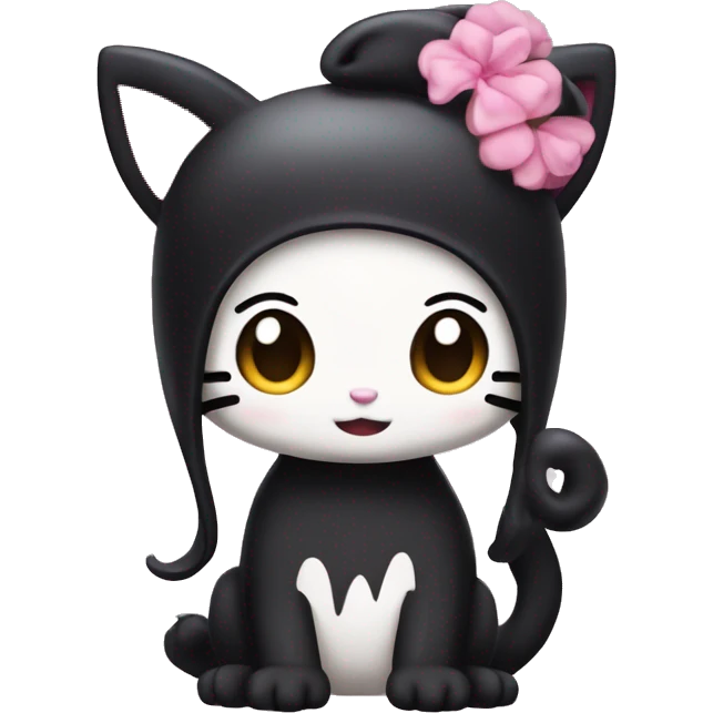 Kuromi from hello kitty emoji