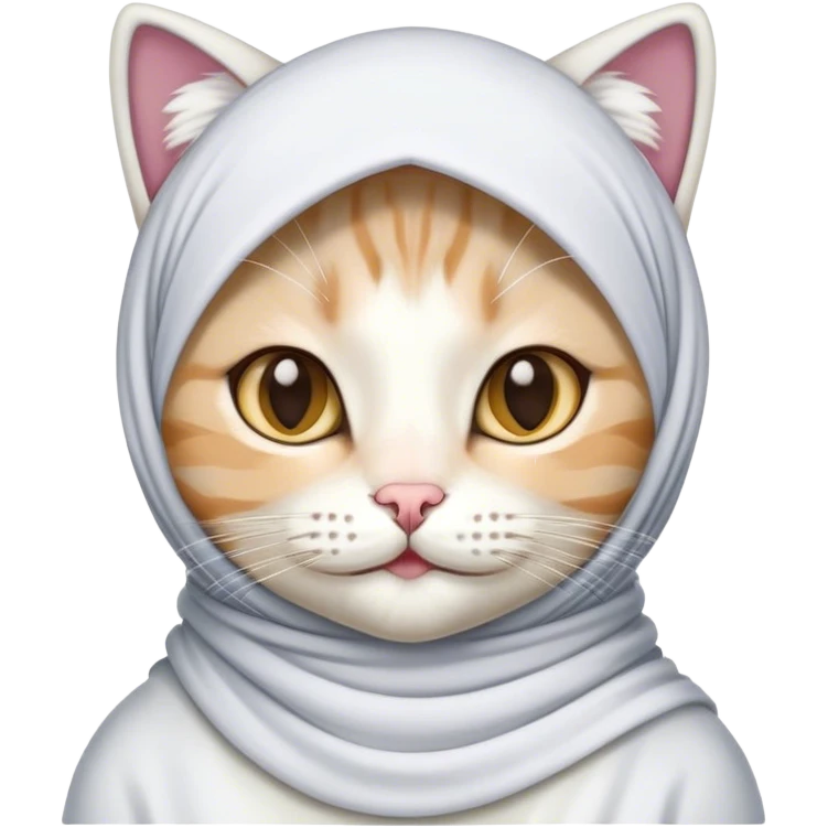Cat with hijab emoji