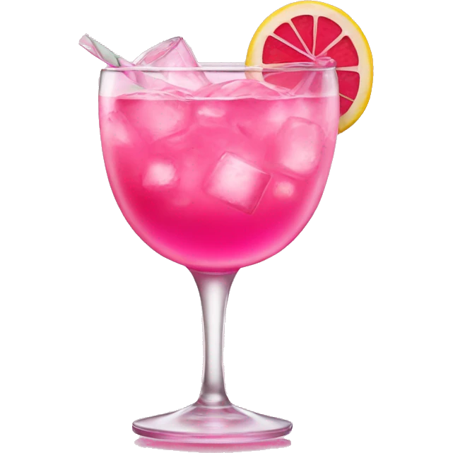 Barbie pink cocktail emoji