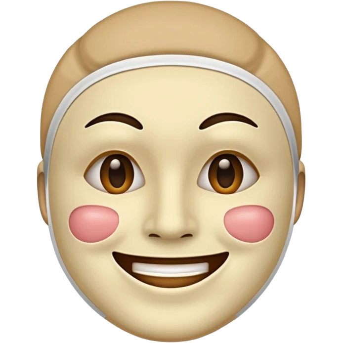 Happy sad face joker with mask emoji