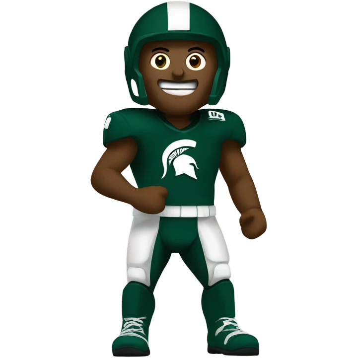 Michigan state sparty the spartan  emoji