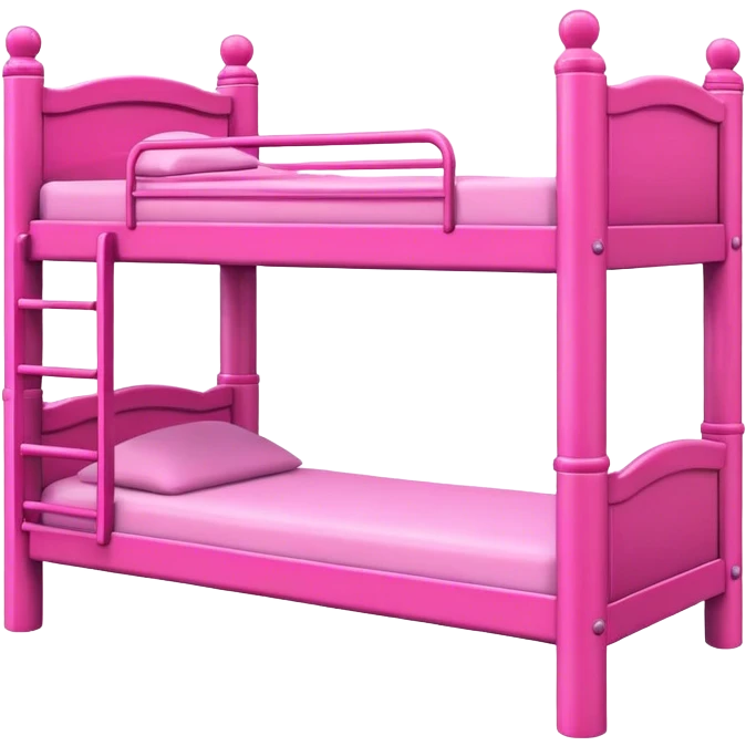 Pink big bunk bed emoji
