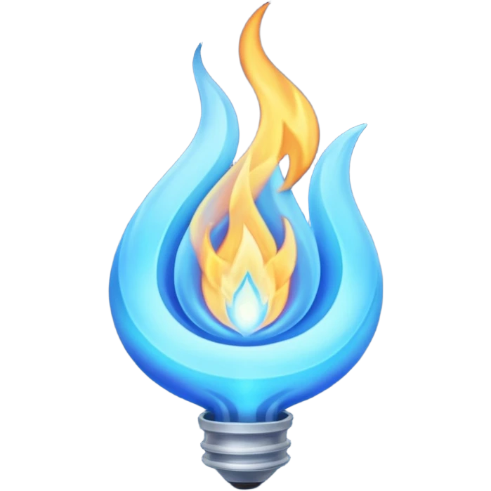 blue flame emoji