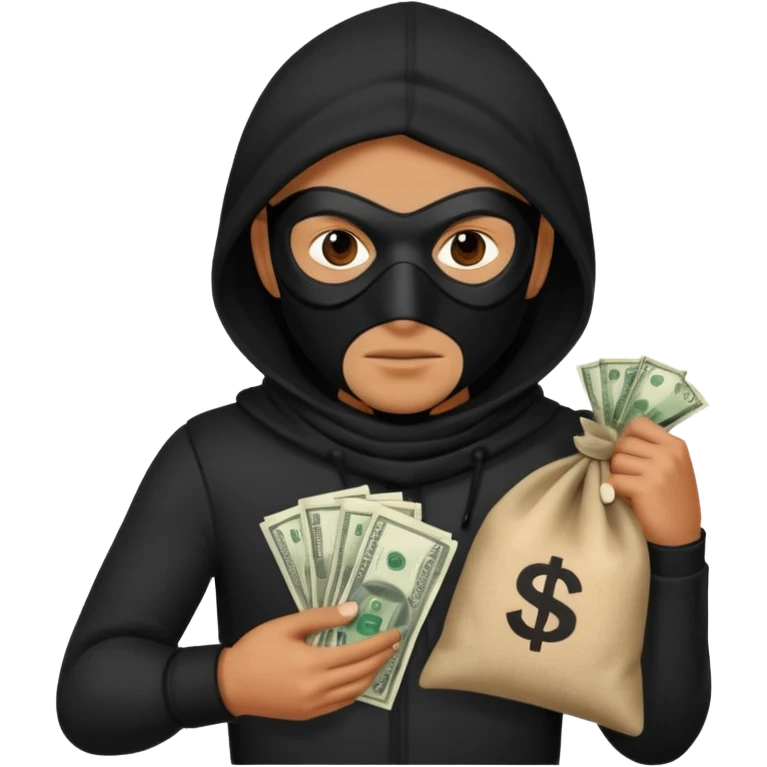 A thief character emoji