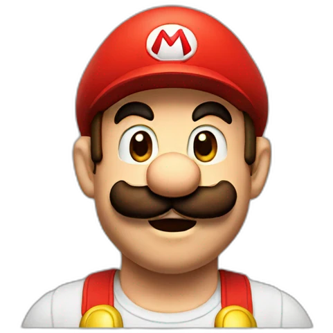 Super mario face emoji