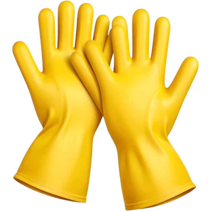 Yellow Rubber gloves emoji