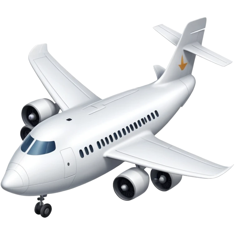 A goose-shaped airplane with wings like a goose but the body of an aircraft emoji