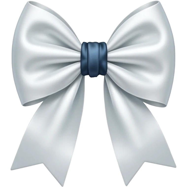 White bow on white bow emoji