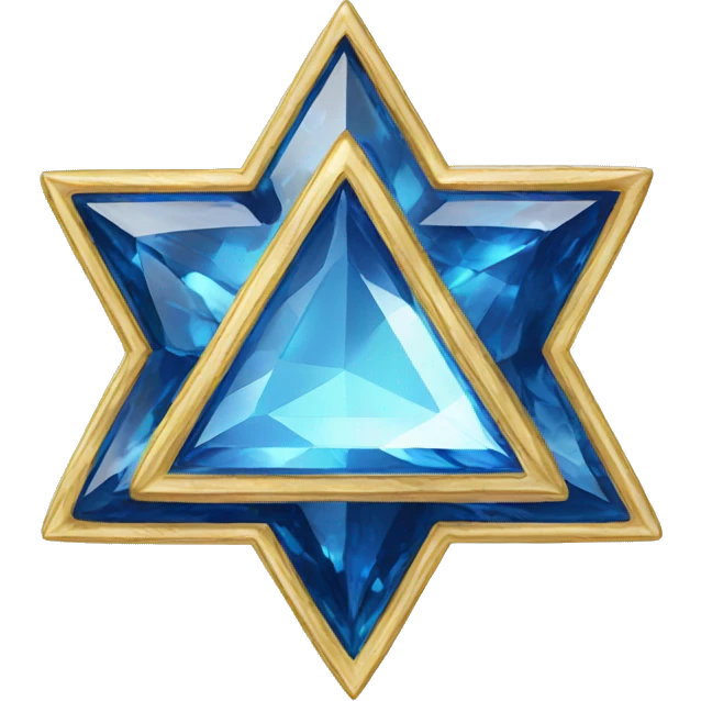 sapphire star of David emoji