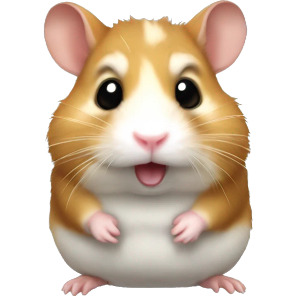 Theo Hamster without tongue emoji