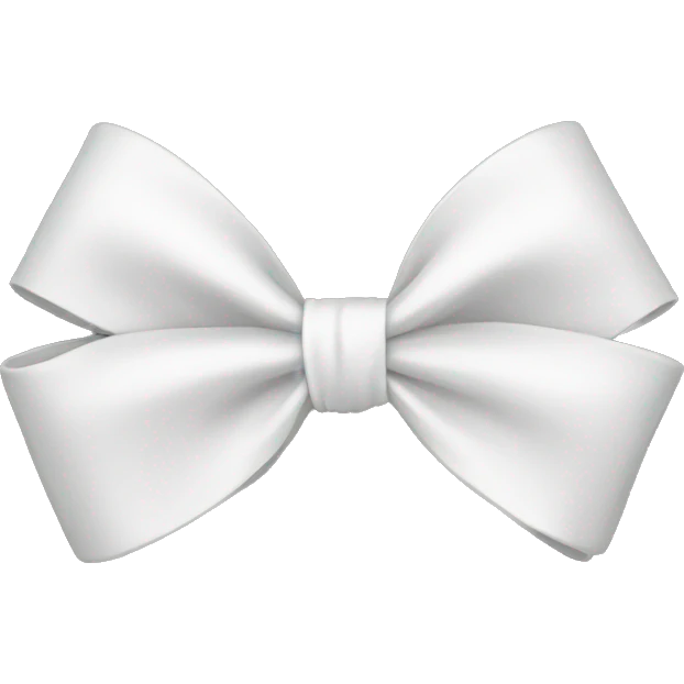 white bow emoji