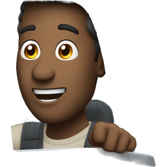 Man waving out car window  emoji