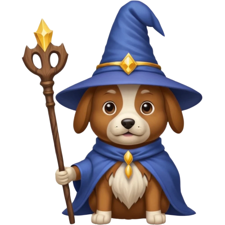 Dog wizard emoji