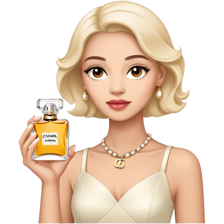 Chanel chance eau tendre, round bottle emoji