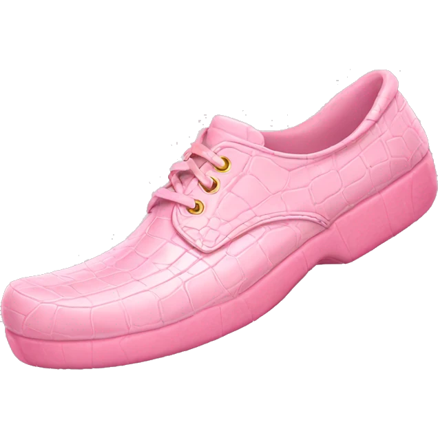 Light pink croc shoe emoji