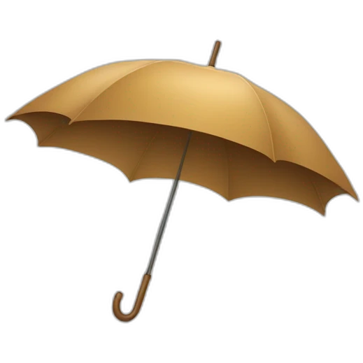 Parapluie brun emoji