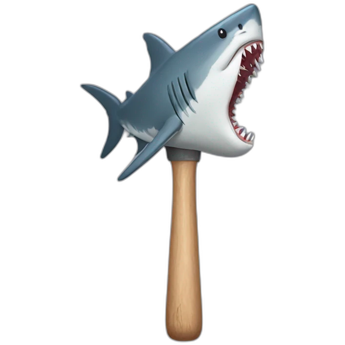 Shark head hammer emoji
