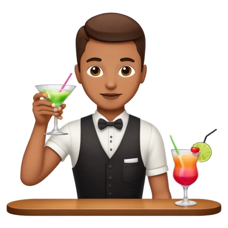 bartender mixing drinks emoji