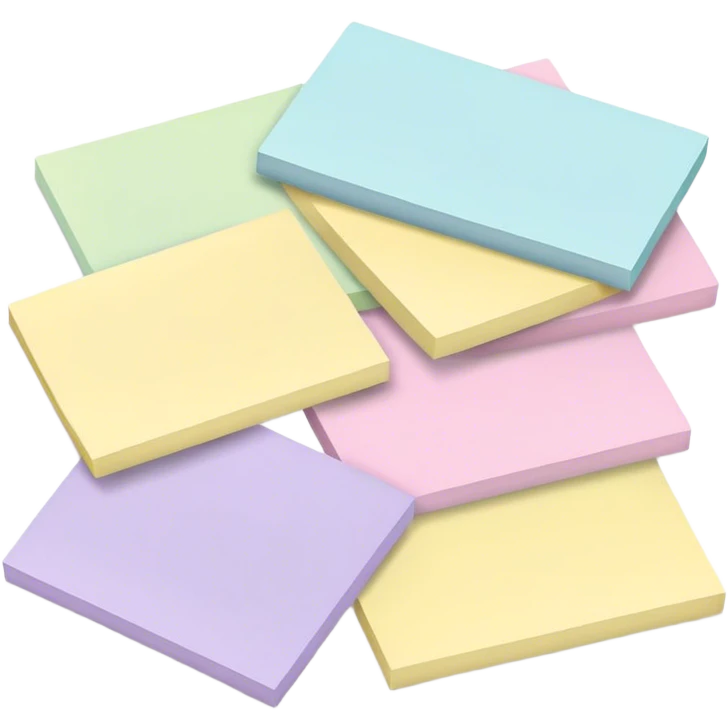 pastel sticky notes emoji