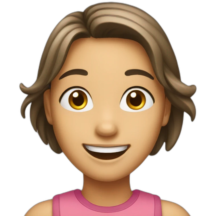 Happy girl  emoji
