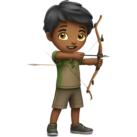 Kid is archery  emoji