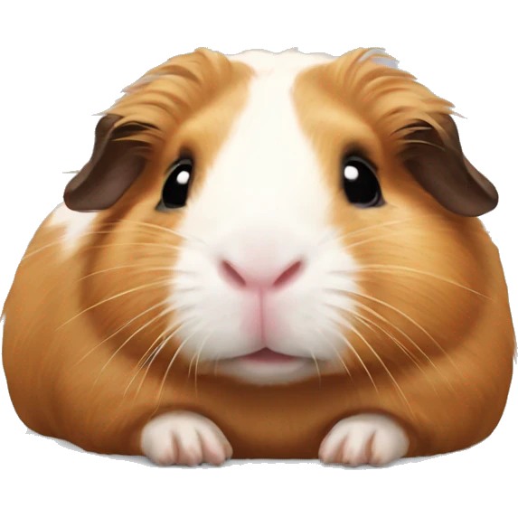 Guineapig laying down very cute but realistic emoji