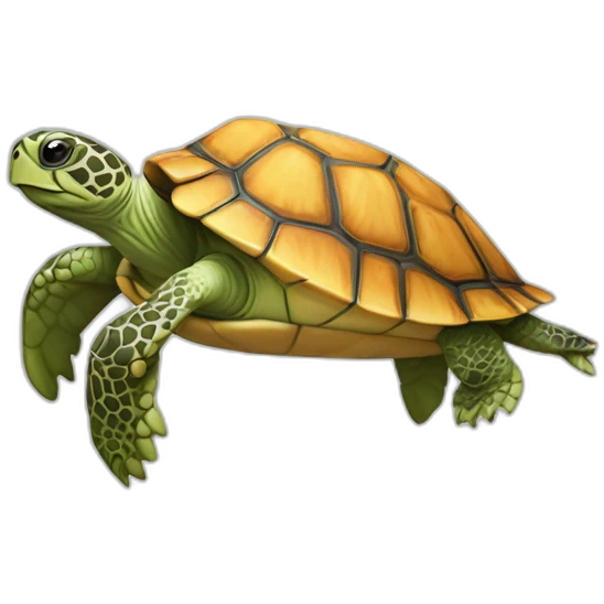 Tortue sur chat blanc emoji