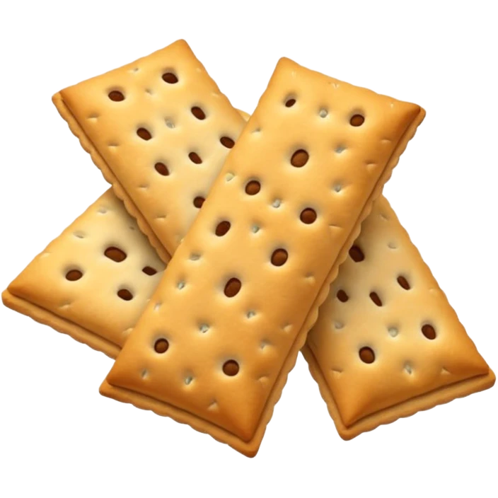 un tas de crackers aux graines emoji