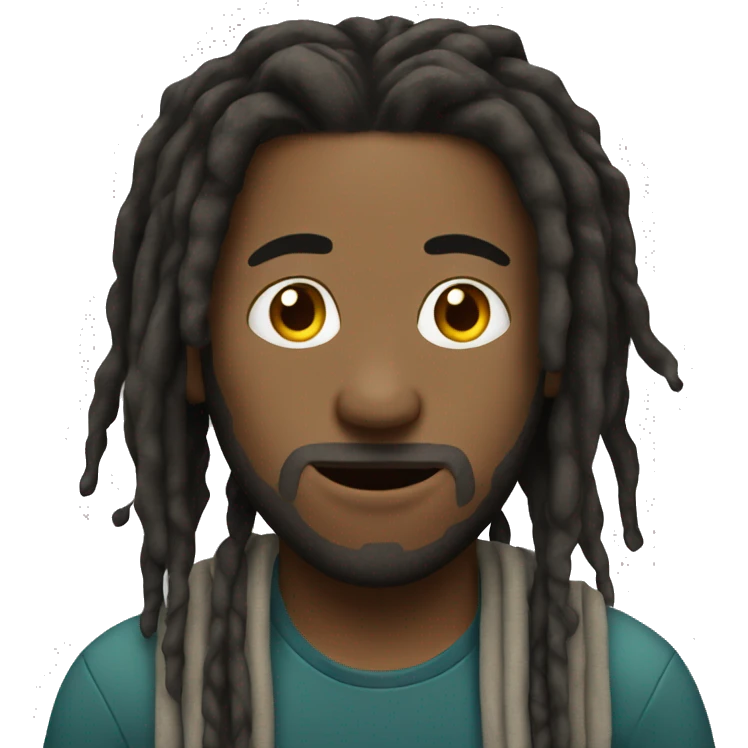 Guy with dreads emoji