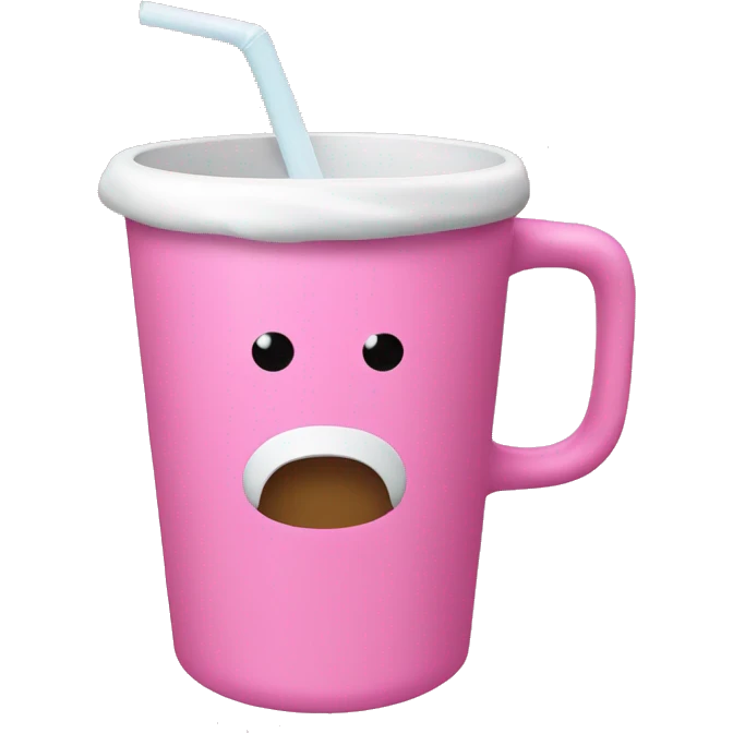 Pink Stanley drinking cup emoji