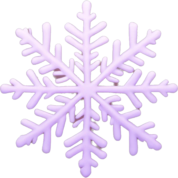pastel pink snowflake  emoji