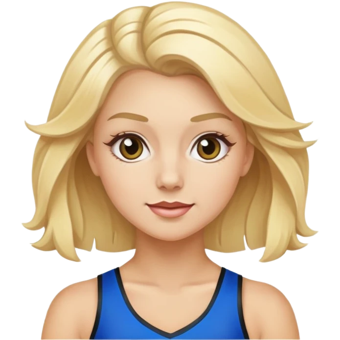senior elite cheerleader blonde allstar cheerleader emoji